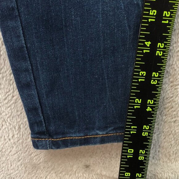 Old Navy Womens Rockstar Jeans 10S Blue Denim Mid-Rise Super Skinny Distressed - Picture 5 of 16